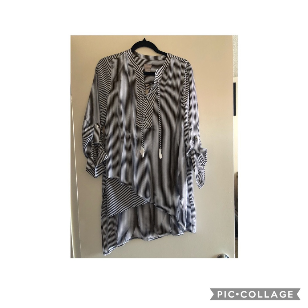 Chico’s Striped Blouse